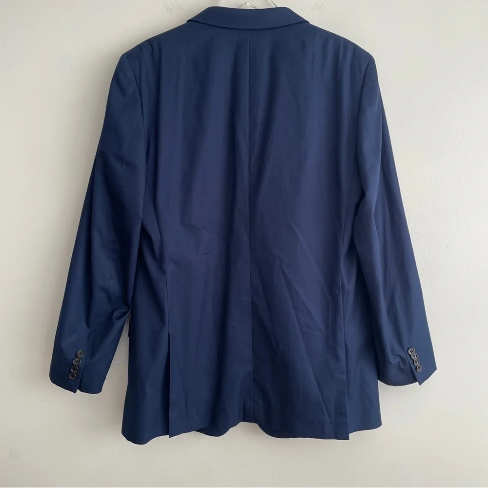 Bonobos navy blue blazer 44L Preppy Double Button Dressy Work Office Suit Jacket
